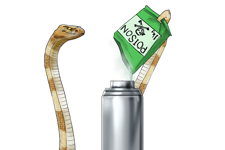 To make poison and put a kilogram of it in a thermos (poikilotherm) is a cold-blooded thing to do